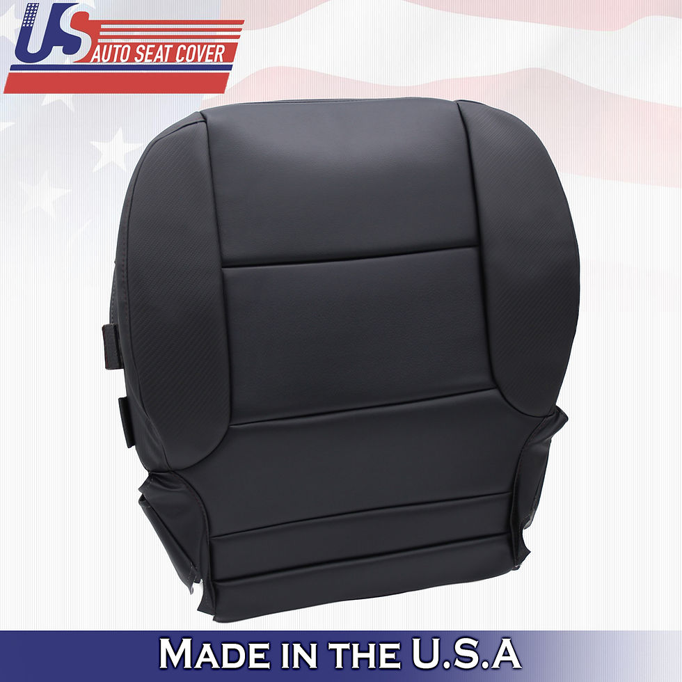 Thumbnail: 2014 - 2019 GMC Sierra All-Terrain Driver Bottom Leather Seat Cover J