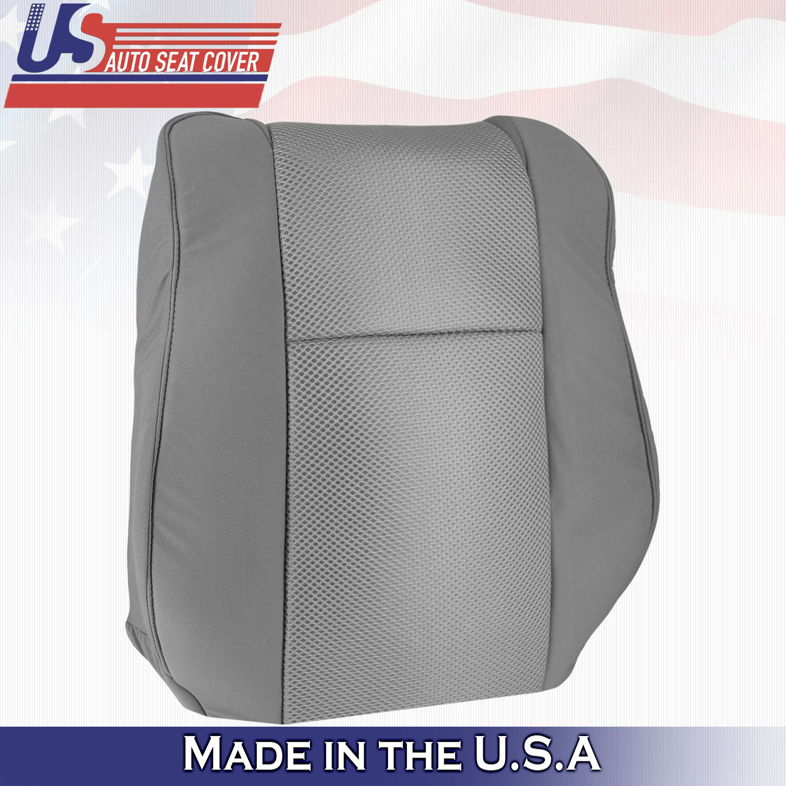 For 2005 TO 2015 Toyota Tacoma Passenger Top Cloth Seat Cover Gray