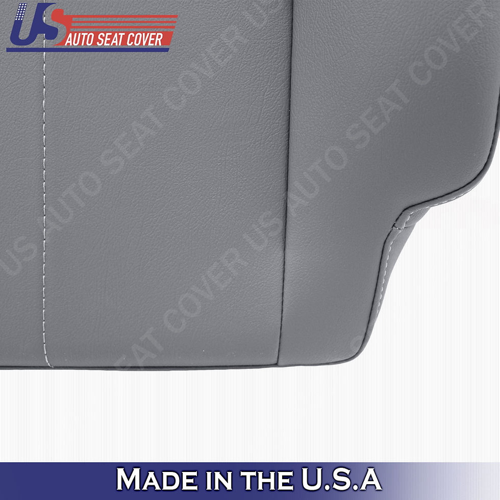 Thumbnail: 2002-2007 International Air Ride Driver Bottom seat cover Vinyl in Gray