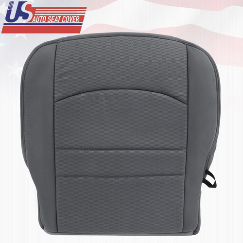 Partscollect Driver Bottom Seat Cover + Foam Cushion For 2013-2018 Dodge Ram 1500-3500 – Gray
