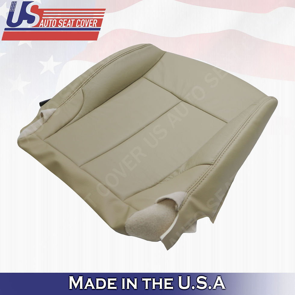 Thumbnail: For 2007-2012 Nissan Altima Passenger bottom leather seat cover Tan