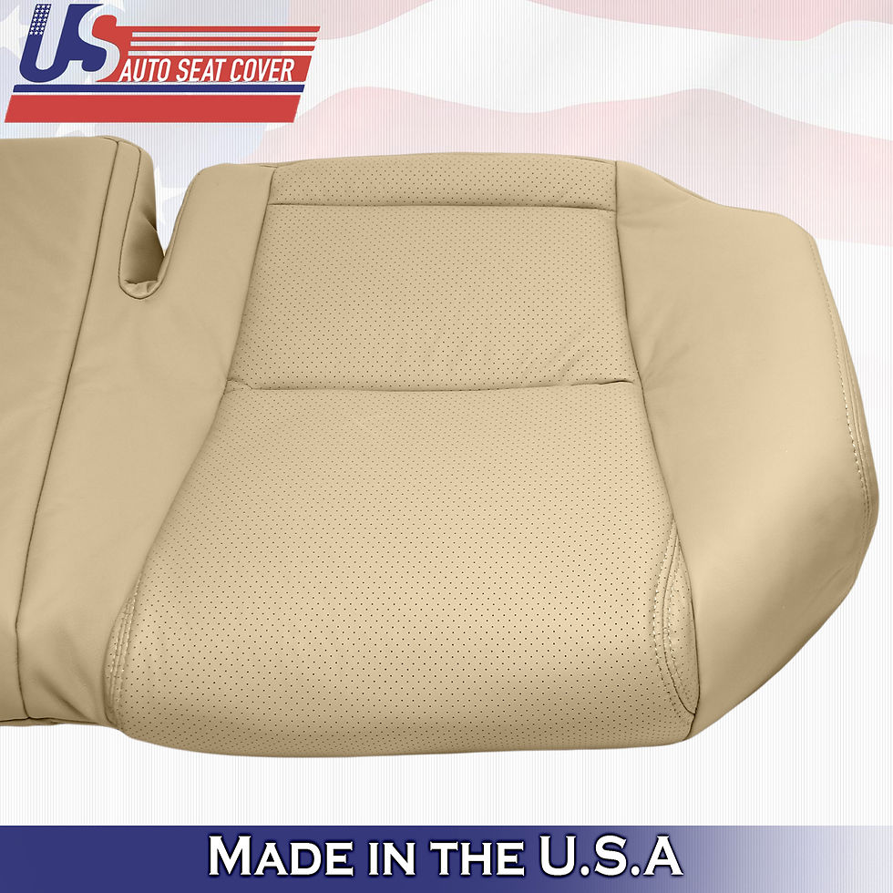 Thumbnail: 2008 Lexus GS350 Rear Bench Bottom Leather Seat Cover  Tan