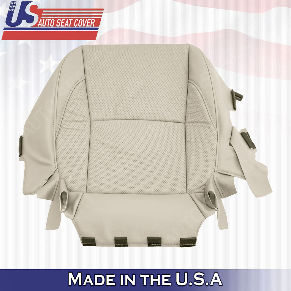 Thumbnail: 2010-2012 Lexus ES350 Driver Passenger Bottoms Leather Seat Cover Light Tan