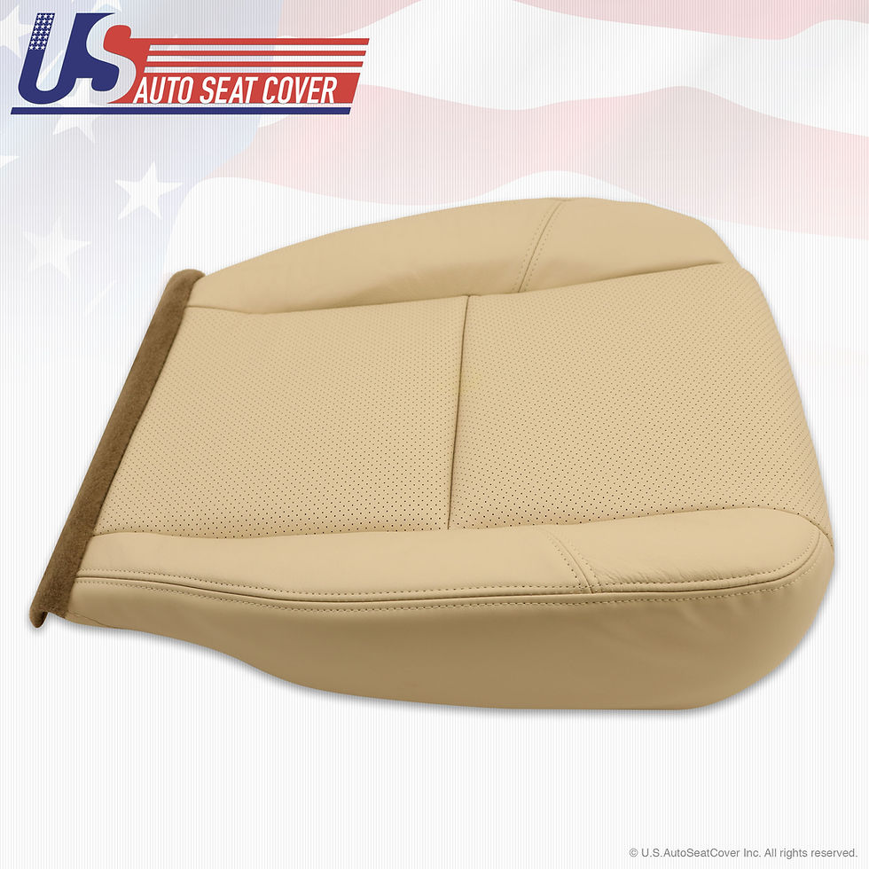 Thumbnail: 2007 2008 Cadillac Escalade Passenger Bottom Perf. Leather Seat Cover
