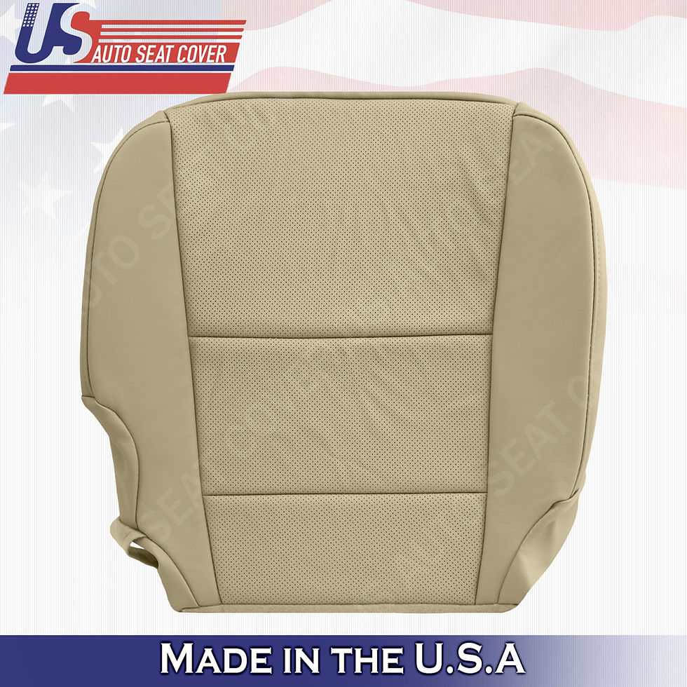 Passenger Bottom Perforated leather tan cover fits 2013-2018 Acura RDX