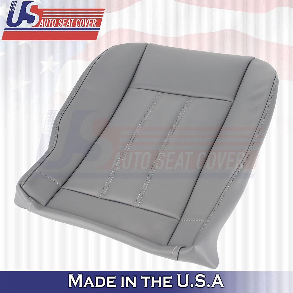 Thumbnail: 2008-2016 Chrysler Town & Country Front Top Bottom Leather Cover Dark Gray
