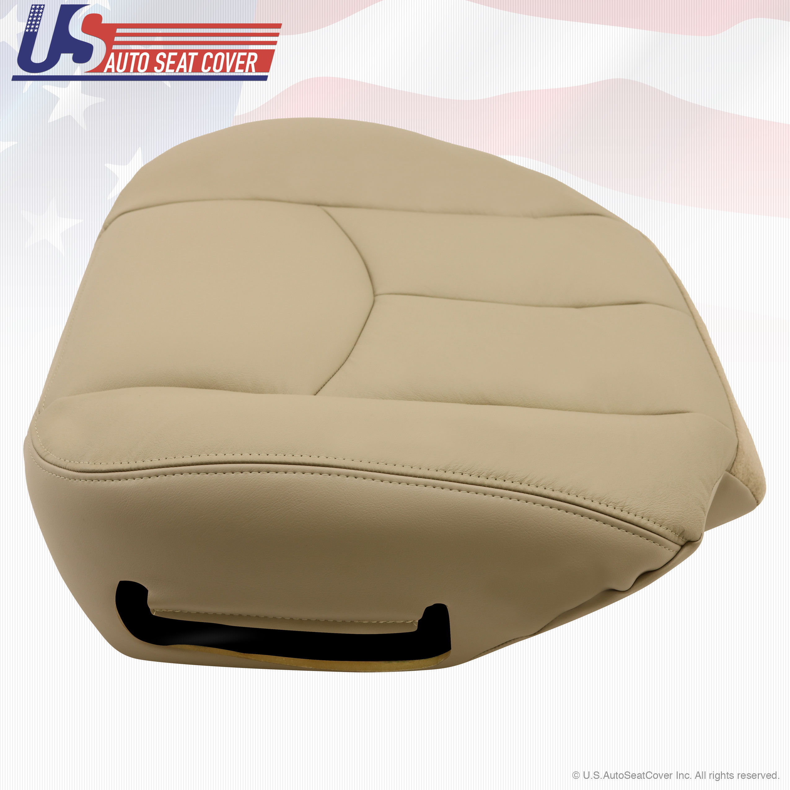 2003 -2006 Tahoe Suburban Yukon Passenger Bottom Vinyl Seat Cover Shale Tan