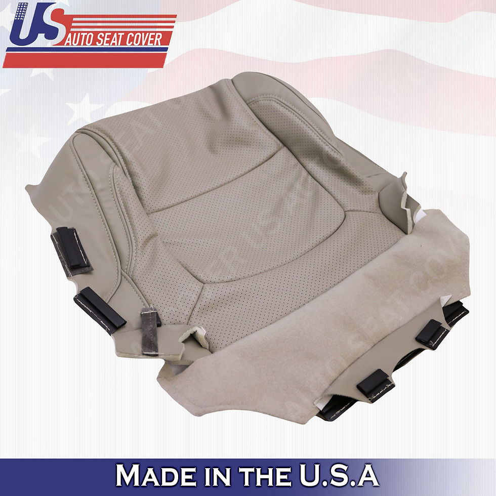 Thumbnail: 2011 - 2015 Ford Explorer Driver Bottom leather Perf. Seat Cover Stone