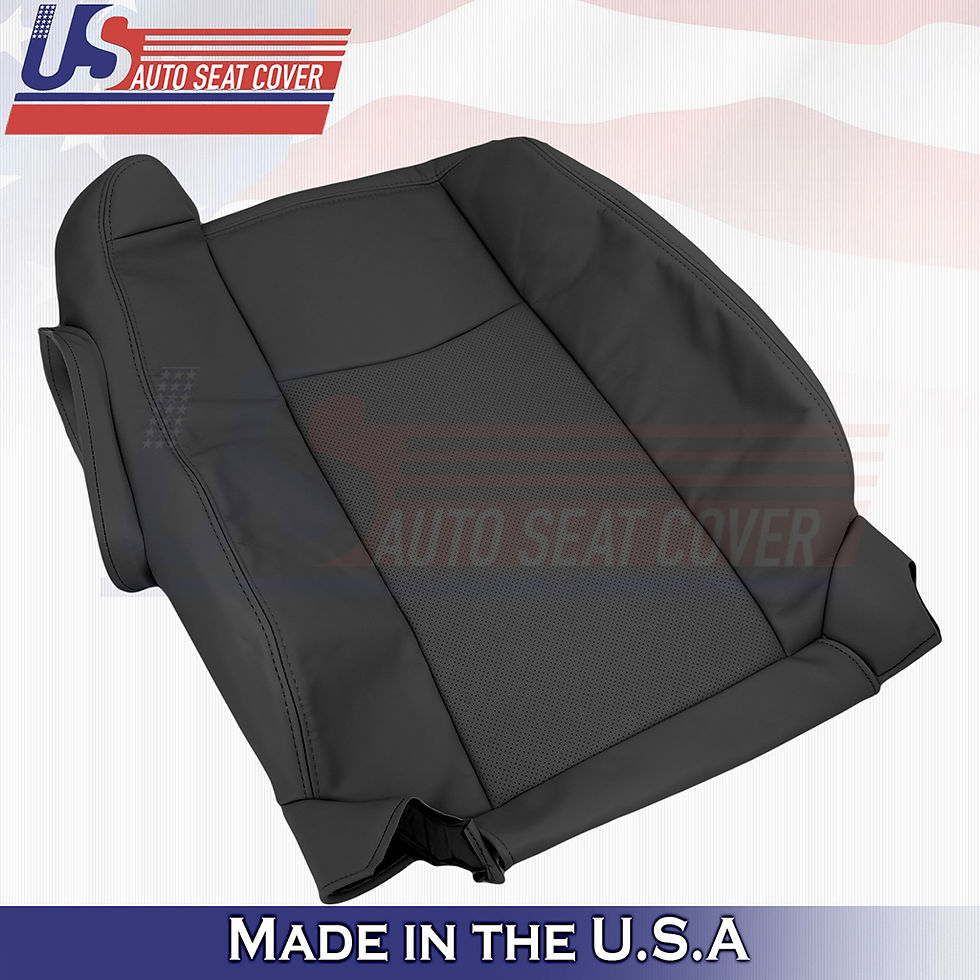 Thumbnail: 2004-2009 Cadillac SRX Passenger Top Leather Seat Cover Black