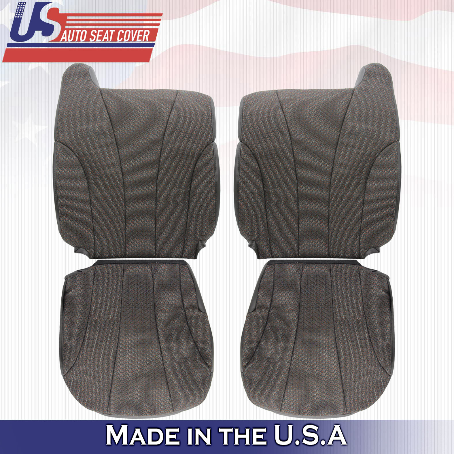 1999 - 2002 For Chevy Silverado WT Driver & Passenger Bottoms-Tops Cloth Cover