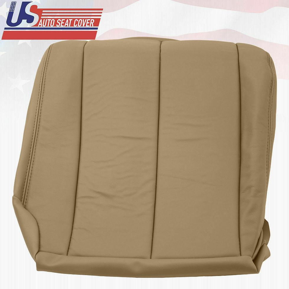 Thumbnail: 2006 Driver-Passenger Bottom Leather Seat Cover Tan Fits Nissan Murano S Sport