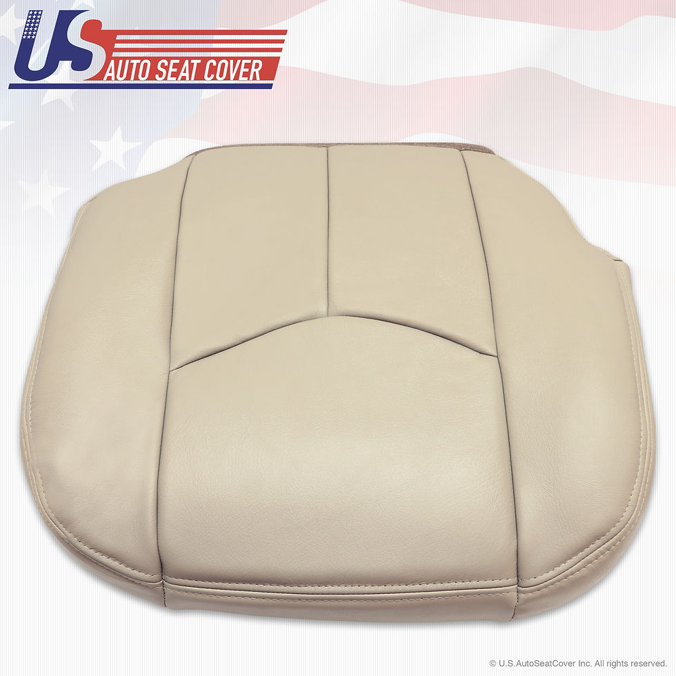 Thumbnail: 2003 04 05 06 Tahoe Suburban Yukon Driver Passenger Bottom Seat Cover Shale Tan