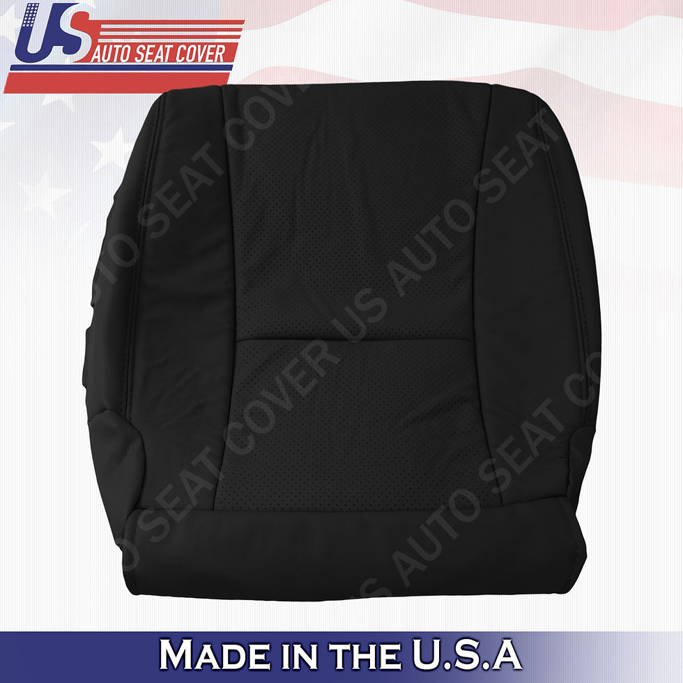 Thumbnail: Fits 2007-2012 Lexus LS460 Driver Bottom Perforated Leather Cover Black