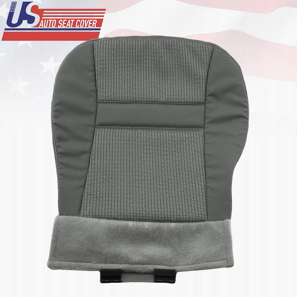 Thumbnail: 2006 2007 2008 Dodge Ram 1500 Driver Bottom Cloth Seat Cover Med. Slate Gray