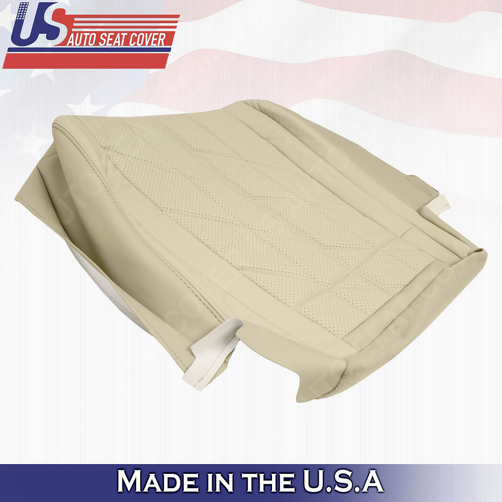 Thumbnail: For 2009-2017 Infiniti FX35 FX37 FX50 Front Bottoms Perforated Leather Cover Tan