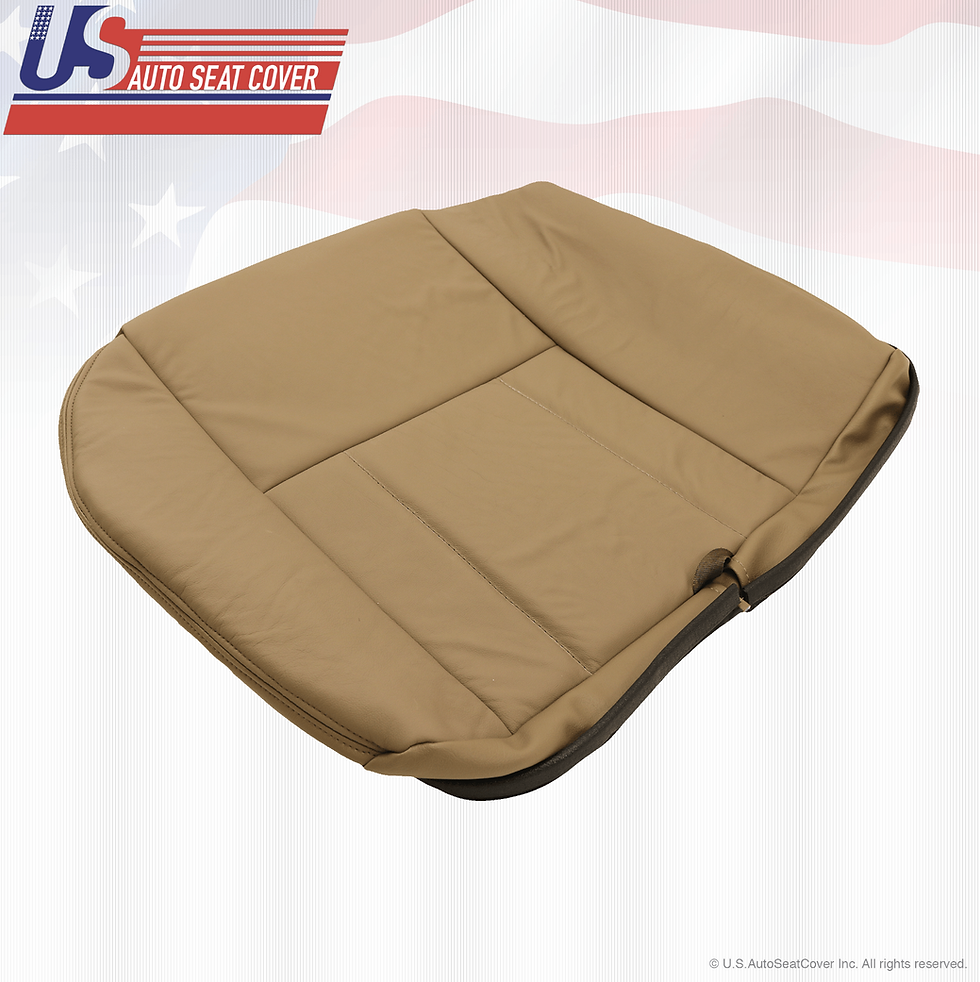 Thumbnail: Fit 1996-2002 Toyota 4Runner REAR Bottoms Vinyl Seat Cover Oak Tan