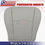 Thumbnail: 2004-2009 Cadillac SRX Driver & Passenger Bottom Leather Seat Cover Gray