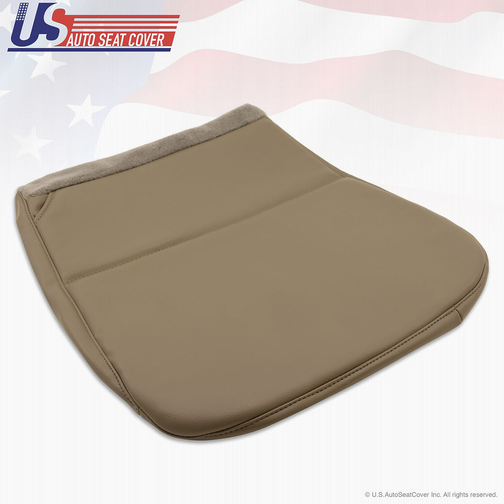Thumbnail: 2008 2009 2010 Ford F550 XL Work Truck Driver Bottom Vinyl Seat Cover TAN