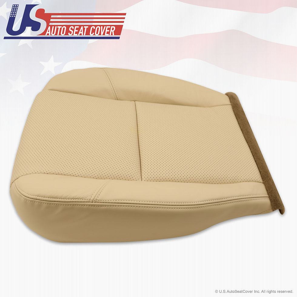 Thumbnail: 2007 2008 Cadillac Escalade Passenger Bottom Perf. Leather Seat Cover
