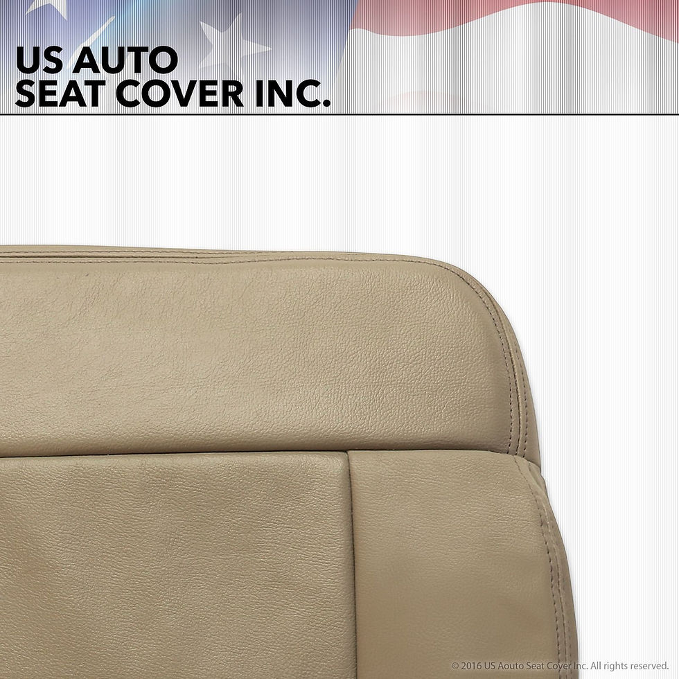 Thumbnail: 2005 to 2008 Ford F-150 Driver bottom Vinyl Seat Cover PEBBLE Tan