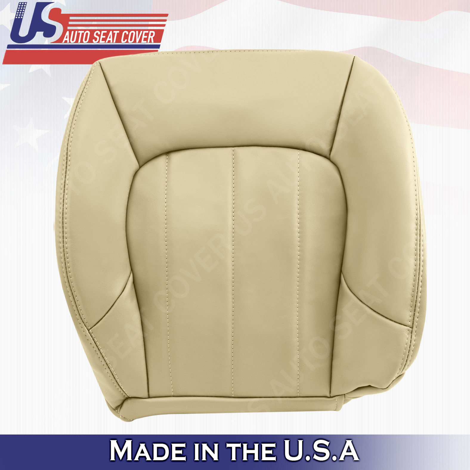 2002-2009 GMC Envoy XL Passenger Bottom Leather Seat Cover Oak Tan