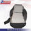 Thumbnail: 2005-2009 Ford Mustang V6 Driver Top/Bottom Cloth seat Covers Black