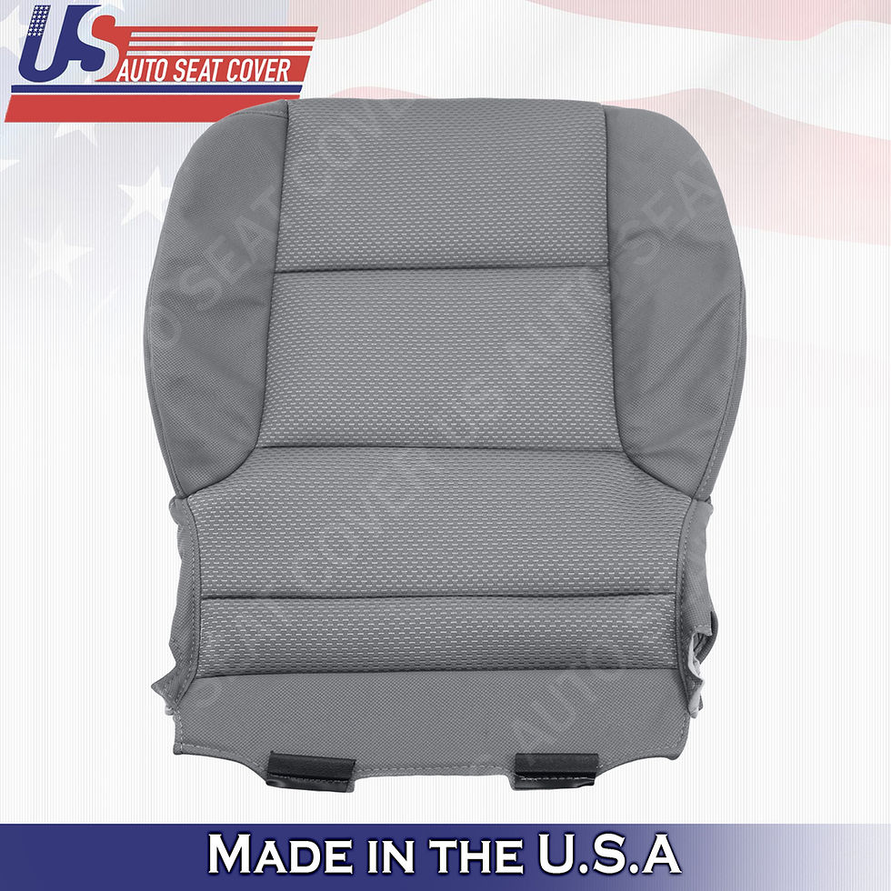 Thumbnail: 2014- 2018 Chevy Silverado 1500 Driver Bottom Cloth Seat Cover Ash Gray