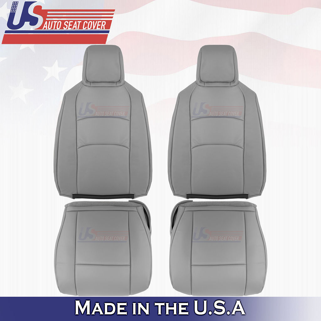 2009 to 2014 Ford Econoline Driver & Passenger Top &Bottom Vinyl seat cover Gray