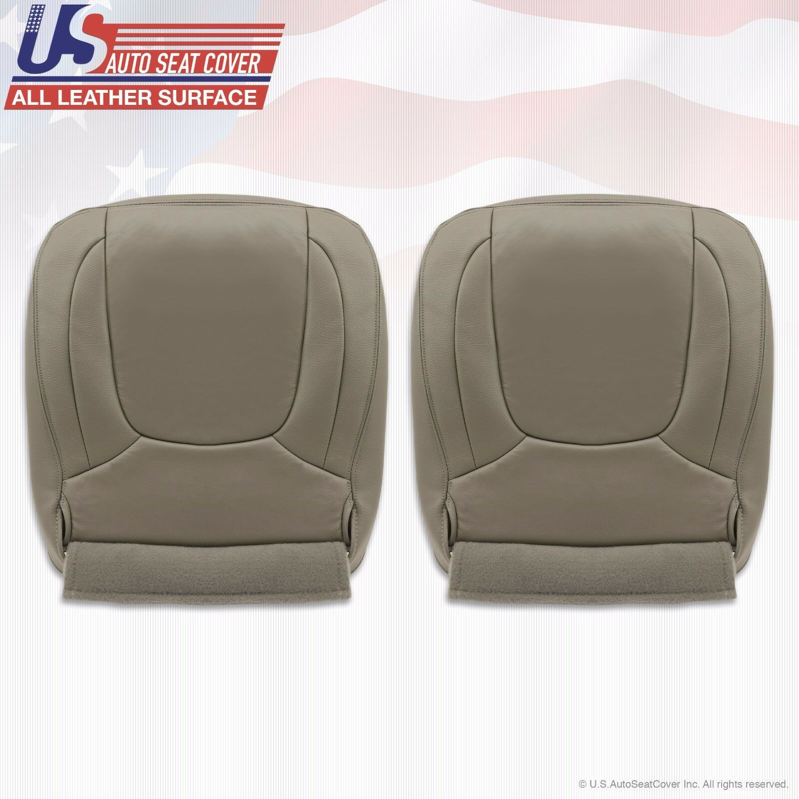 2003-2005 Dodge Ram Laramie Front Bottom seat cover Taupe