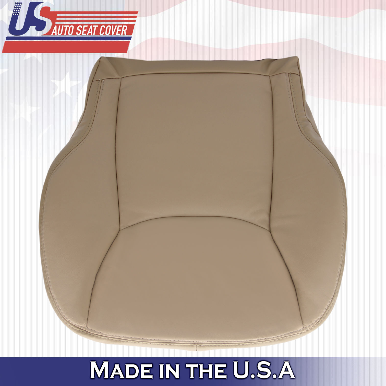 Fits 2000 2001 2002 Mercedes Benz S430 Passenger Bottom Leather Seat Cover Tan