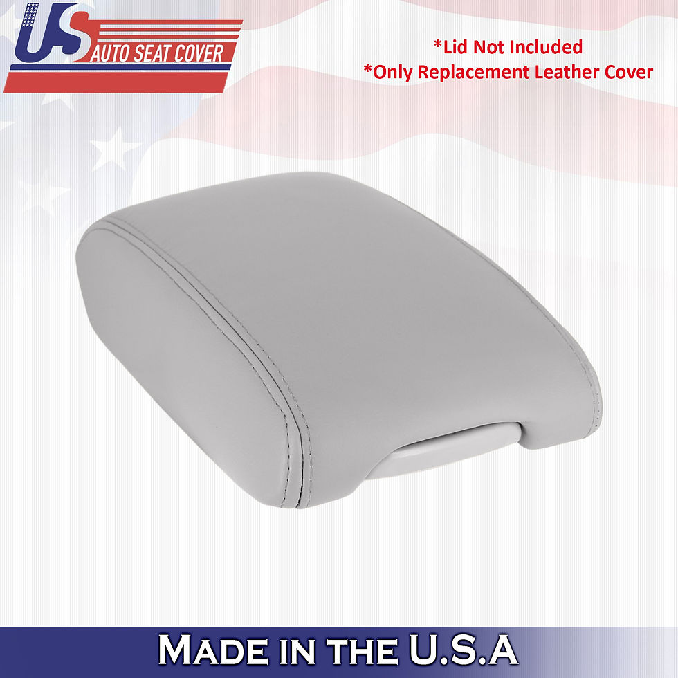 2007-2012 Lexus ES350 Center Console Lid Vinyl Replacement Cover Gray