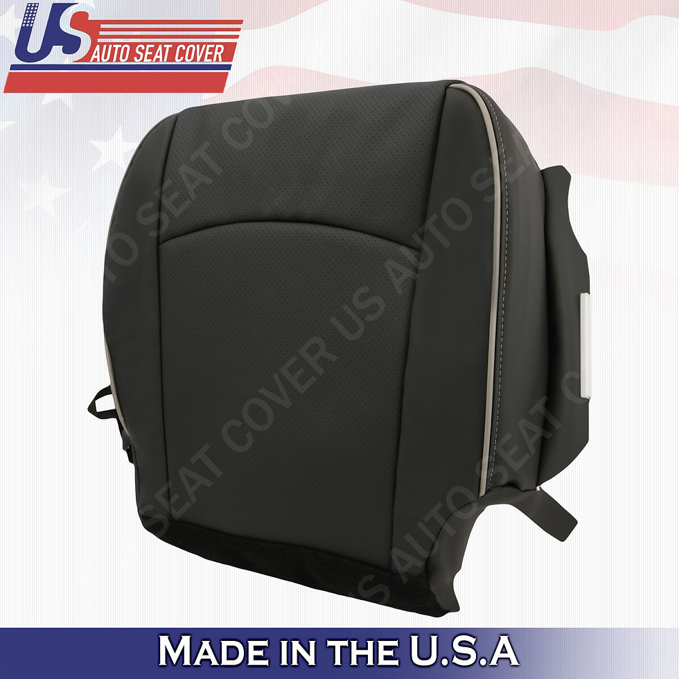 Thumbnail: 2009-2012 Dodge Ram Laramie Limited Passenger Bottom Leather Cover Dark Gray