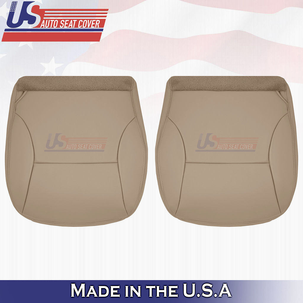 1997 1998 Ford F150 Lariat Driver/Passenger Bottom Leather Seat Covers Tan
