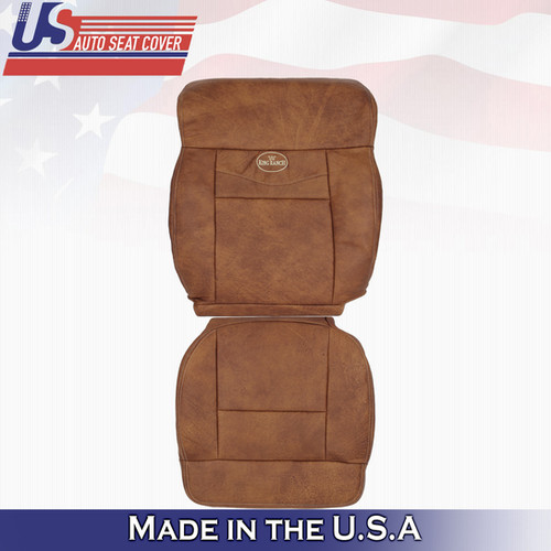 20042008 Ford F150 Front Top & Bottom King Ranch Leather Seat Cover usautoseatcover