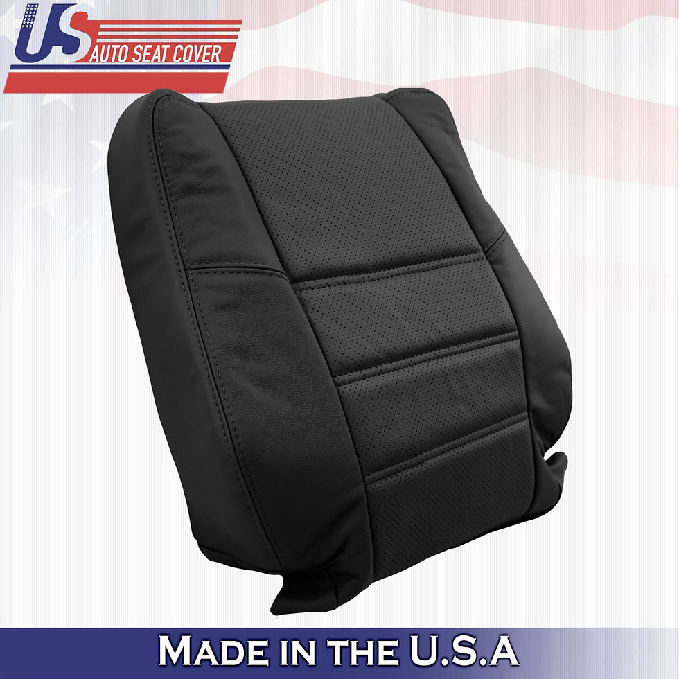 Thumbnail: 2001-2004 Nissan Pathfinder Driver & Passenger top LEATHER PERFORATED in Black