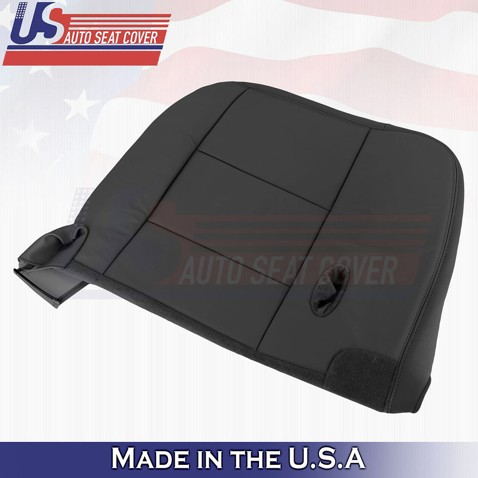 Thumbnail: 2003-2007 Ford Crown Victoria Driver Bottom Leather seat Cover Black