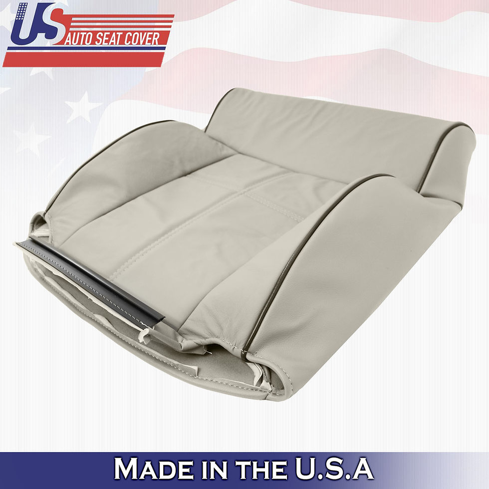 Thumbnail: 2006-2008 Lincoln Mark LT Driver Top Leather Seat Cover Light Tan