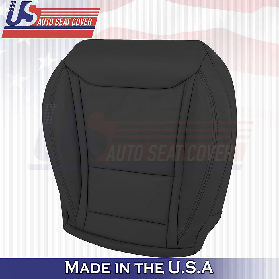 Thumbnail: 2016-2020 Tesla S Driver & Passenger Bottoms Vinyl Seat Cover Black