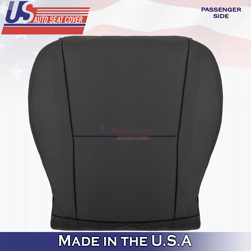 2002-2006 Toyota Camry Passenger Bottom Leather seat cover Black