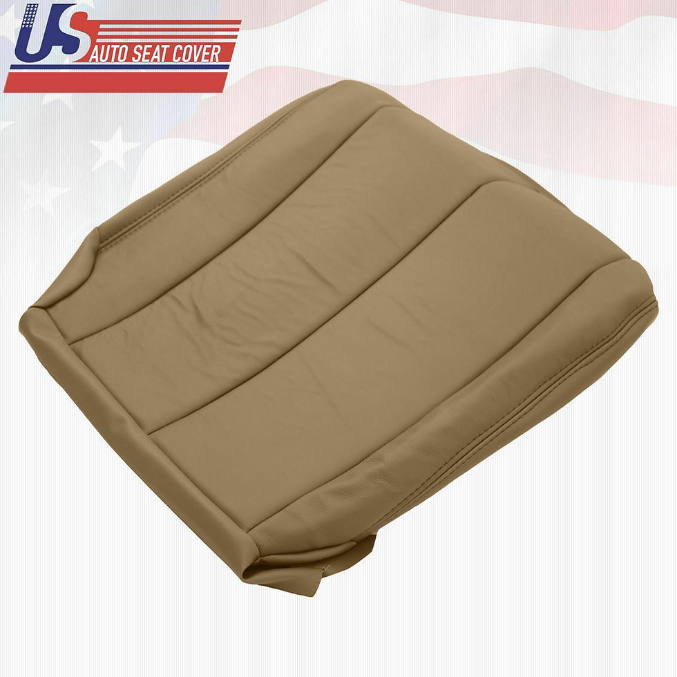 Thumbnail: 2006 Driver-Passenger Bottom Leather Seat Cover Tan Fits Nissan Murano S Sport