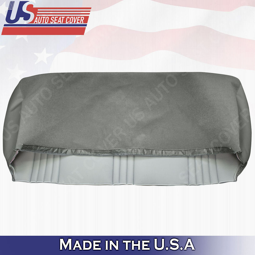 Thumbnail: 1995-2000 Chevy Silverado Cheyenne W/T Top Bottom Bench Vinyl Seat Cover Gray