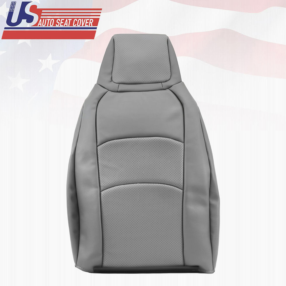 2009-2014 Ford Econoline E-Series Driver Top Vinyl Seat Cover Gray