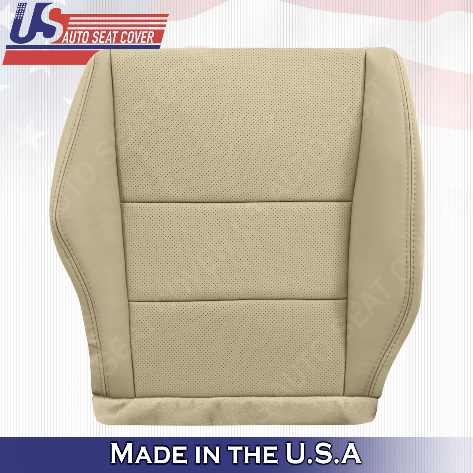 2007-2012 Acura RDX Passenger bottom perforated leather in tan seat cover