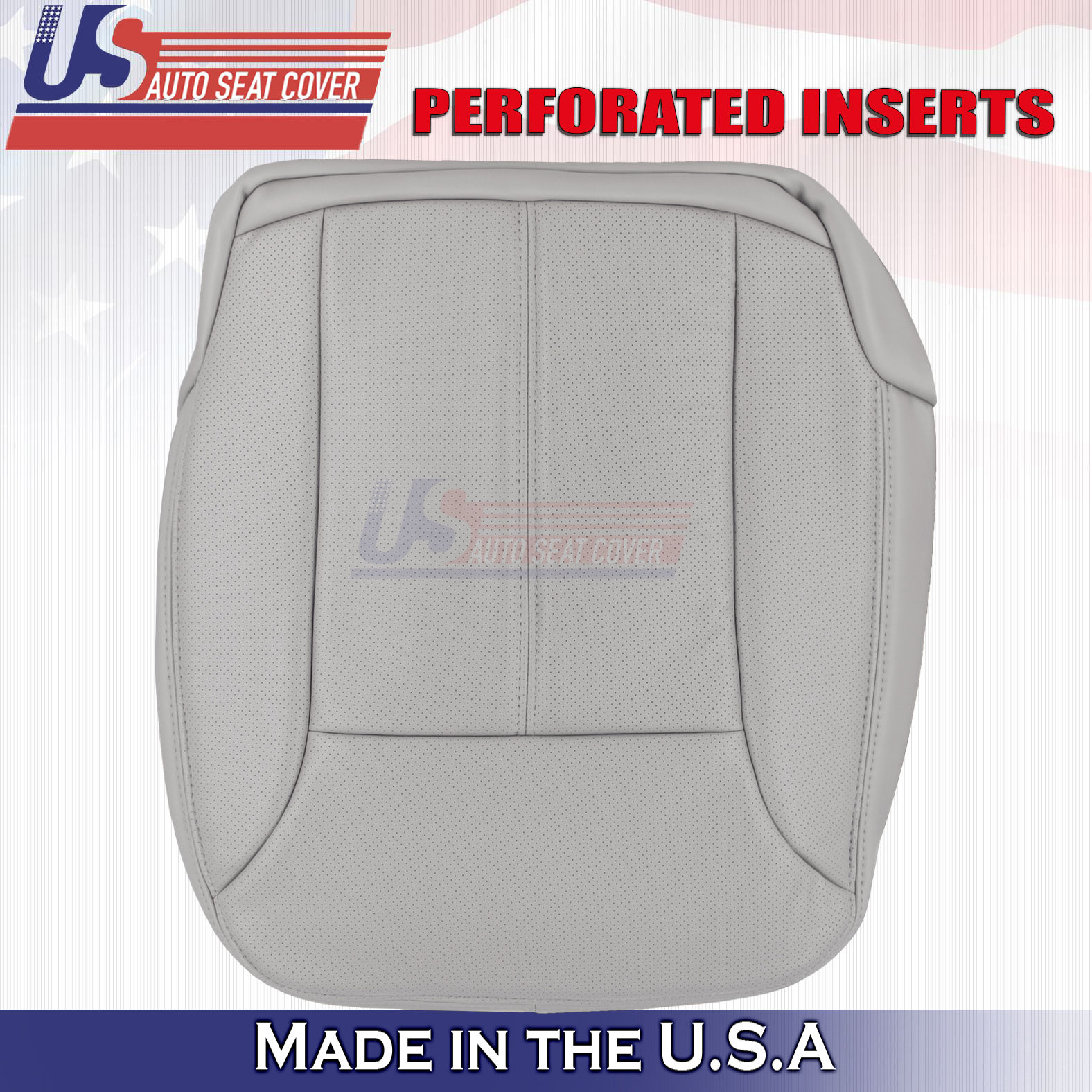 2007-2009 Mercedes GL450 Driver Bottom Leather seat Cover Gray