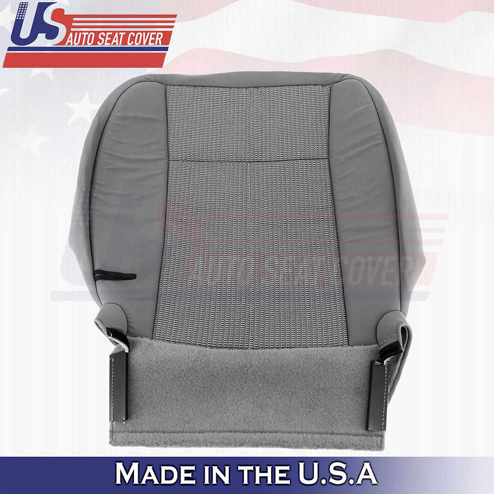 Thumbnail: 2007-2011 Dodge Dakota Passenger Bottom Cloth seat Cover Gray