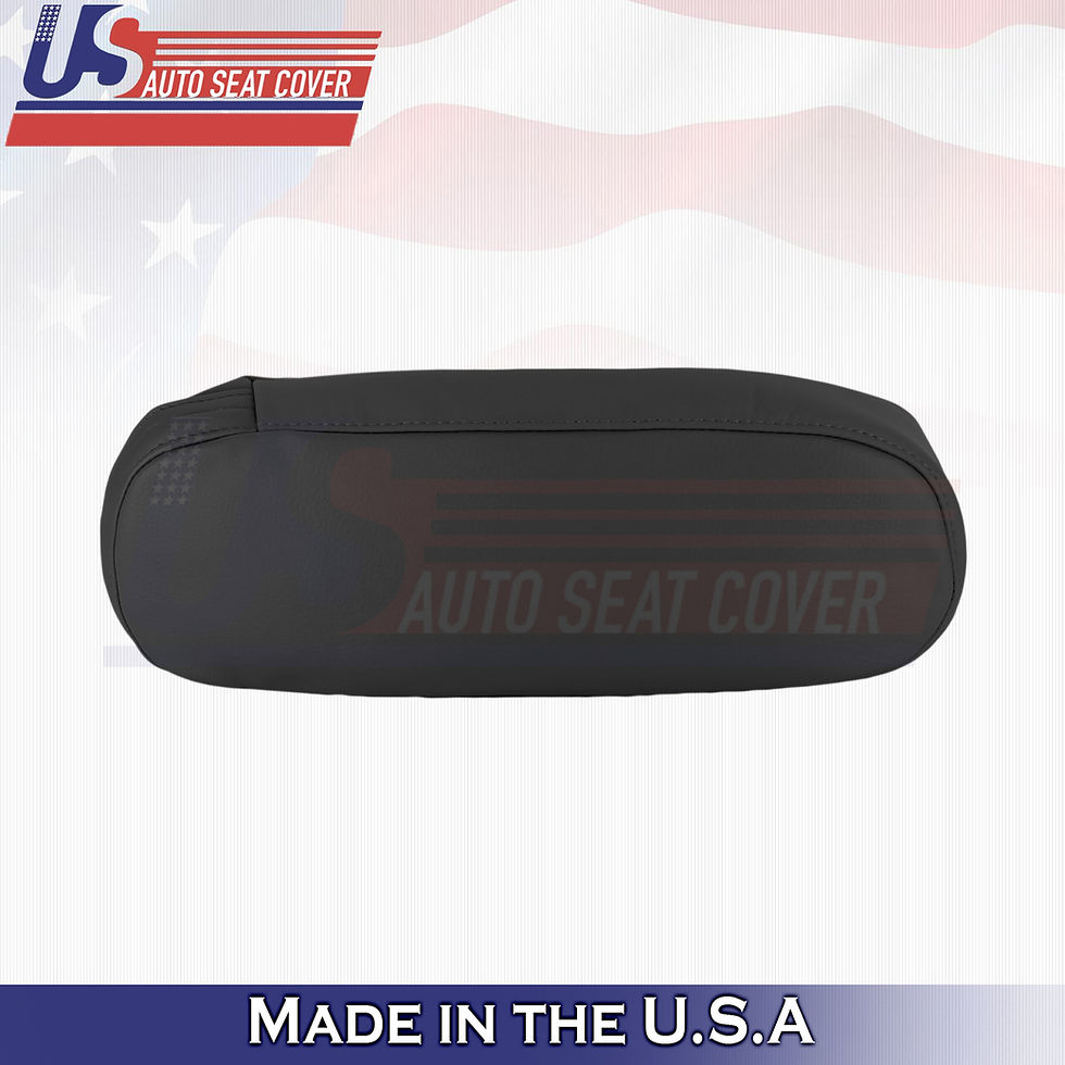 Thumbnail: 2003-2007 Ford Crown Victoria Driver/Passenger Leather Armrest Covers Black