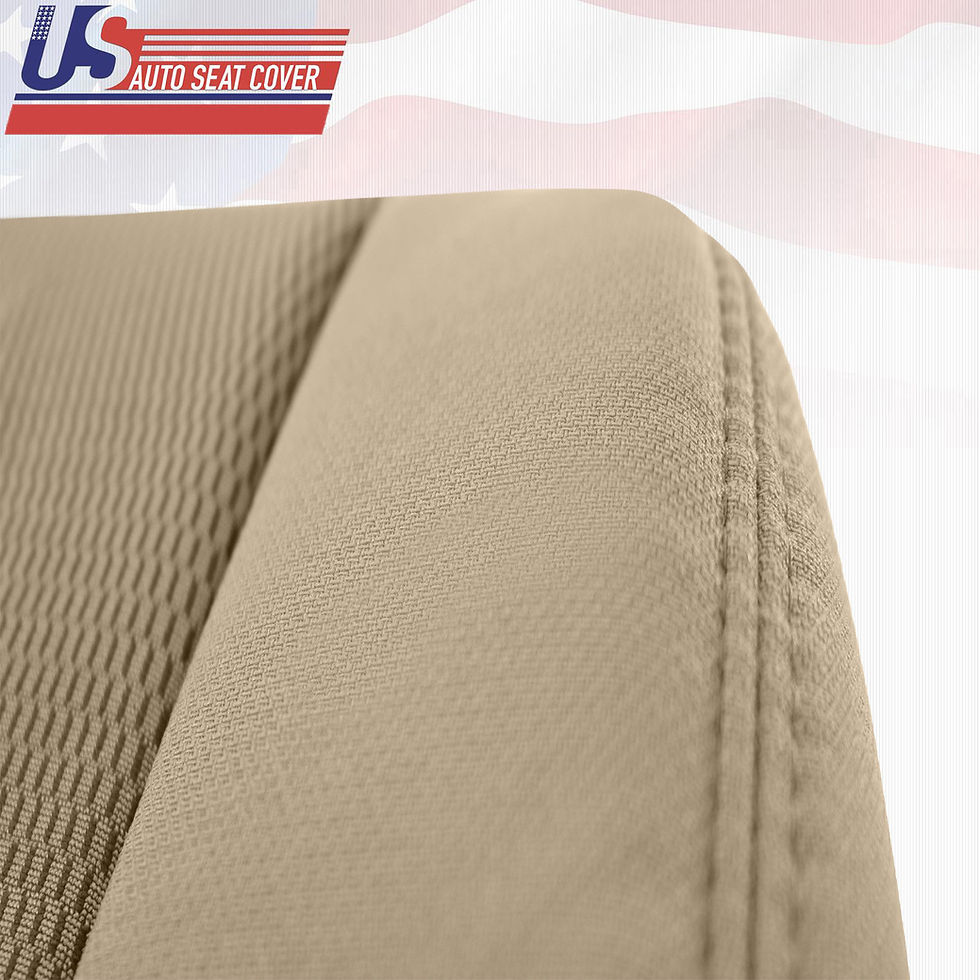 Thumbnail: 2003-2007 Ford F250 F350 F450 F550 Passenger Bottom Cloth Seat Cover Pebble Tan