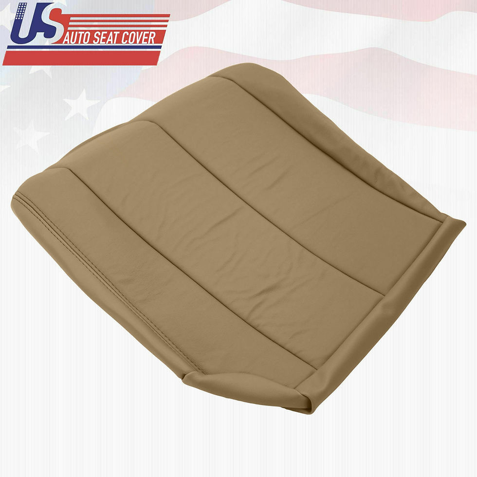 Thumbnail: 2006 Driver-Passenger Bottom Leather Seat Cover Tan Fits Nissan Murano S Sport