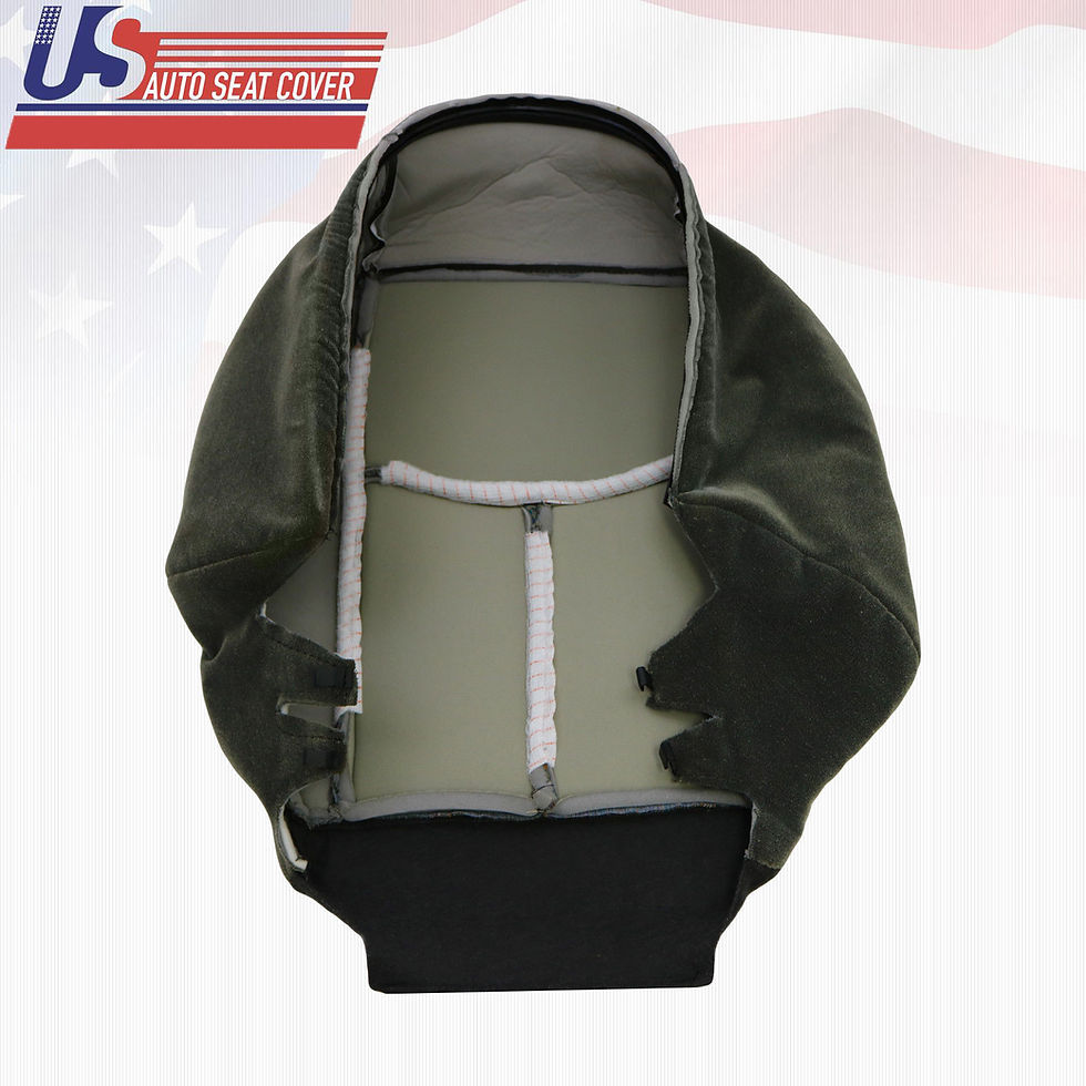 Thumbnail: 2003 2004 2005 2006 Chevy Silverado Driver Bottom Cloth Seat Cover in Dark Gray