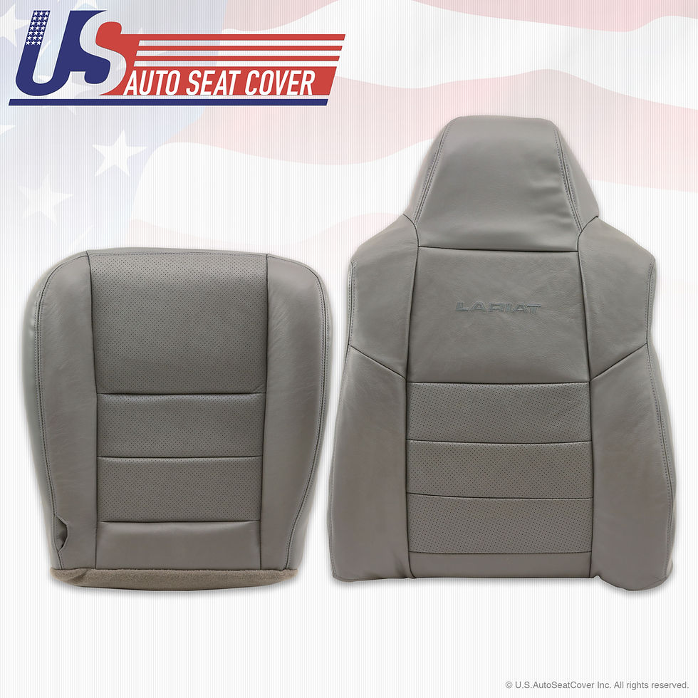 Thumbnail: 2002 2003 2004 2005 2006 2007 Ford F250 F350 Backrest Cover Perforated Gray